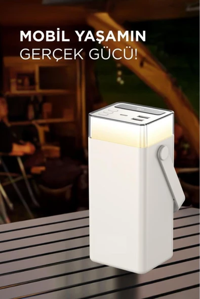 1041 40000 mAh Type-C Lightning 22,5 W Hızlı Şarj RGB Led Işıklı Powerbank - 7