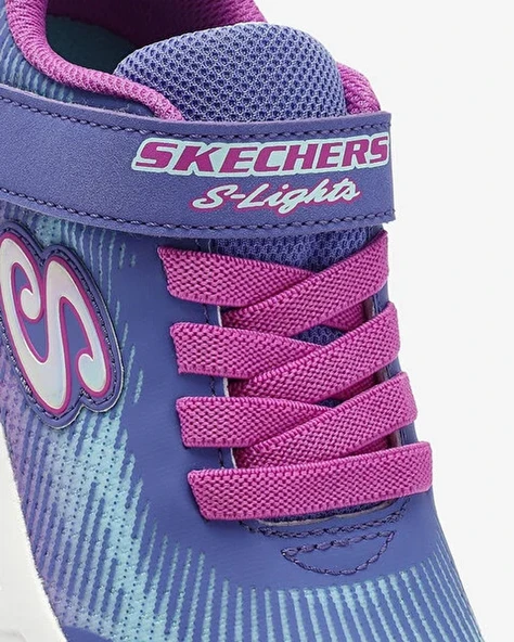 Skechers 303704L LVMT Flicker Flash - Light Takeover Kız Çocuk Spor Ayakkabı - Resim 6