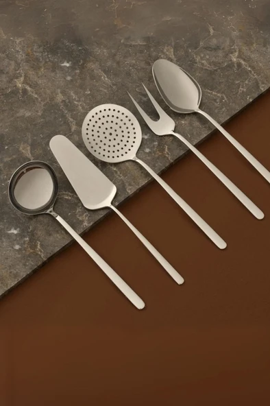 Hisar Bahama 5 Parça Çelik Servis Seti ürün görseli 1