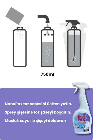 CAM TEMİZLİK TOZ TEMİZLİK SAŞESİ (12 adet X 4gr) - 4