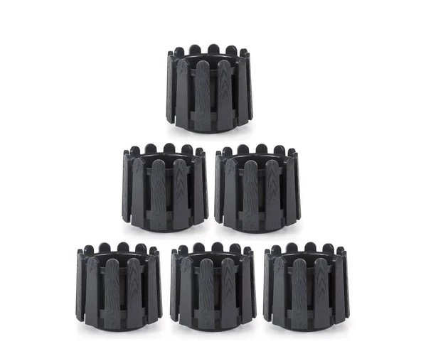 Omnipazar SO-İS02 İstanbul Dekoratif Yuvarlak Saksı 2,6 lt Antrasit 6 Adet ürün görseli