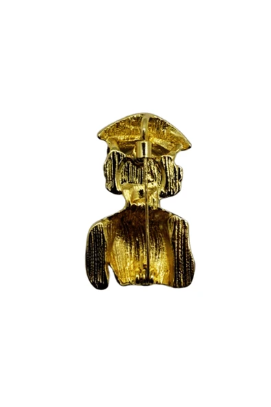 Kadın Polis Broş Üniformalı Rozet Pin Hediyelik Aksesuar Güvenlik Meslek Figürü - Resim 4