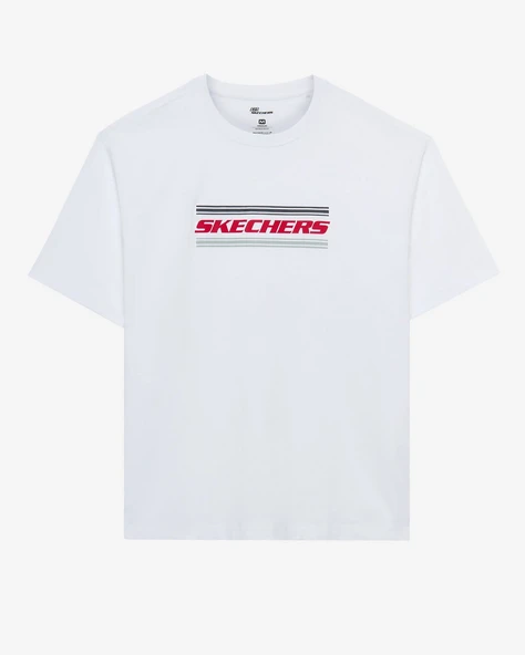 Skechers S2510154-100 M Heavyweight Graphic Tee Erkek Spor Tişört