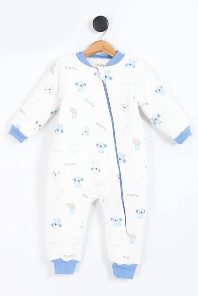 Koala Desenli Astarlı Uzun Kollu Pamuklu Kışlık Çocuk Erkek Bebek Uyku Tulumu 2.5 Tog 2 3 4 5 6 Yaş - 9