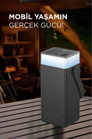 1041 40000 mAh Type-C Lightning 22,5 W Hızlı Şarj RGB Led Işıklı Powerbank - 3