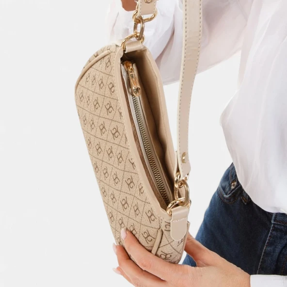 Lederax Suni Deri Baget El ve Omuz Çantası LD578 - Resim 11