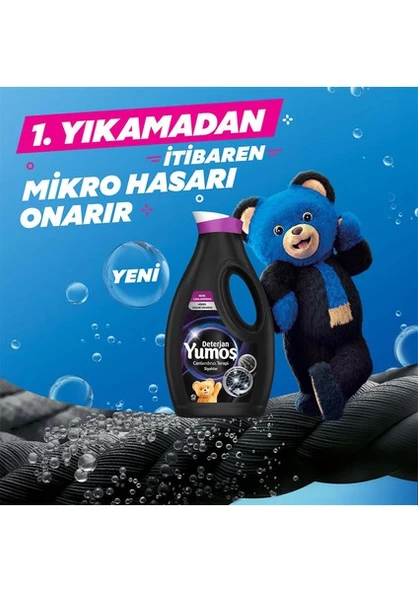 Yumoş Sıvı Bakım Çamaşır Deterjanı Canlandırıcı Terapi Siyahlar 1690 ml x3 - 3