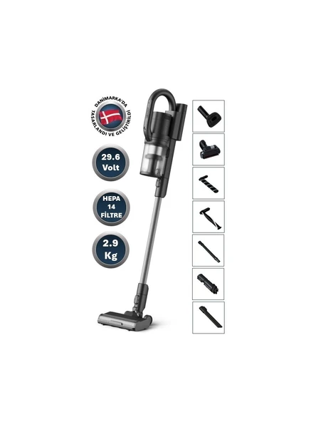 Nilfisk S1 Pet Care Hepa 14 Filtreli Dikey Şarjlı Süpürge ürün görseli