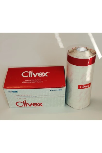 ClivexŞeffaf Film (9,14X15) Şeffaf Su Geçirmez Rulo Yara Bandı(Banyo Bandı)