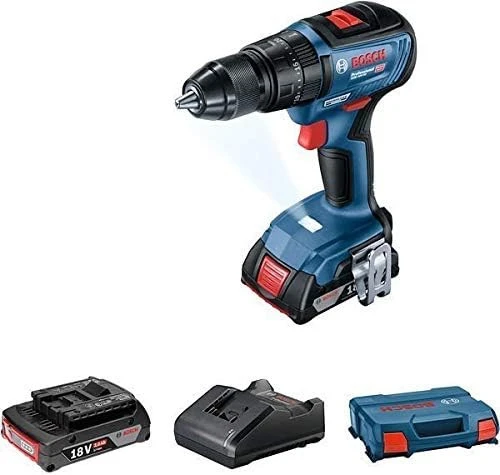 Bosch GSB 18V-50 Çift Akülü 2 Ah Darbeli Vidalama Makinesi - 1