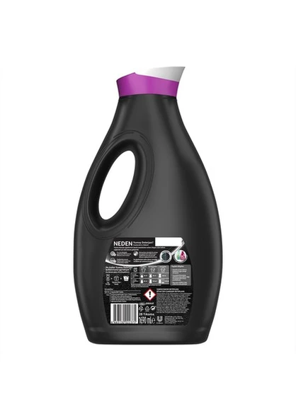 Yumoş Sıvı Bakım Çamaşır Deterjanı Canlandırıcı Terapi Siyahlar 1690 ml x3 - 8