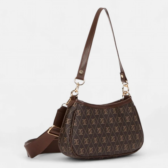 Lederax Suni Deri Baget El ve Omuz Çantası LD578 - Resim 4