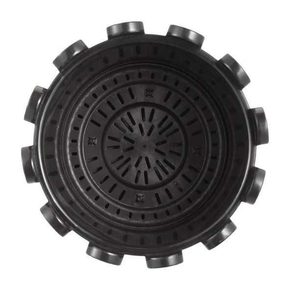 Omnipazar SO-İS03 İstanbul Dekoratif Yuvarlak Saksı 6,6 lt Antrasit 6 Adet - Resim 3