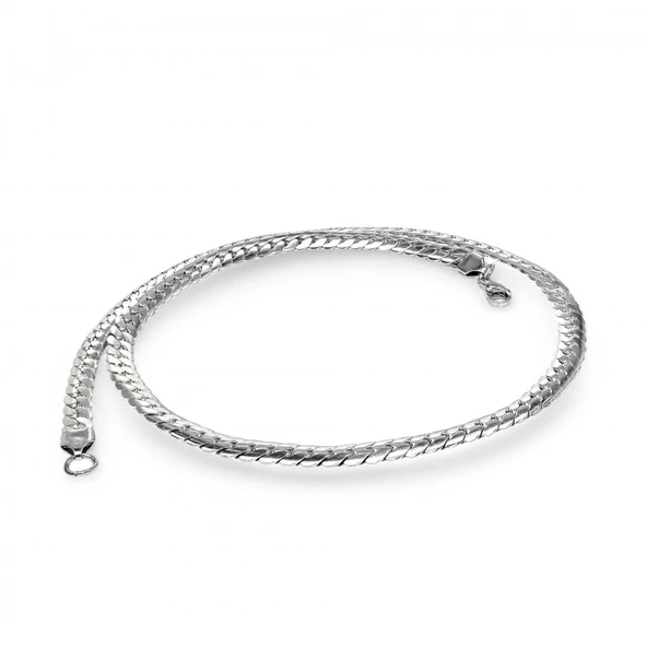 Ezme Balık Sırtı Çelik Kolye 1.6Mm 3183CEK021 - Resim 2