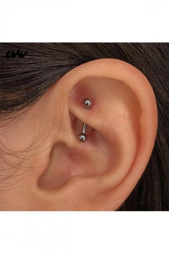 316l Titanyum Kaş Rook Piercing 8mm