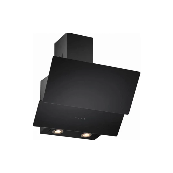 Eminçelik CH 1454 RC B60 Siyah Cam Duvar Tipi Davlumbaz - 1