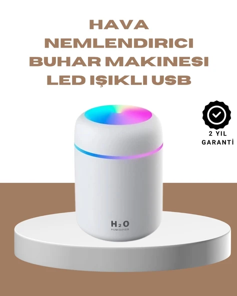 USB Girişli Taşınabilir Mini Nemlendirici 300ml Su Hazneli ürün görseli 1
