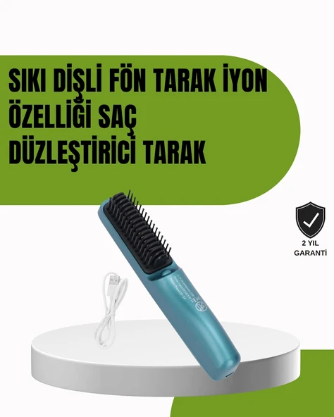 Negatif İyonlu Seramik Düzleştirici – Kablosuz Kullanım ürün görseli 1