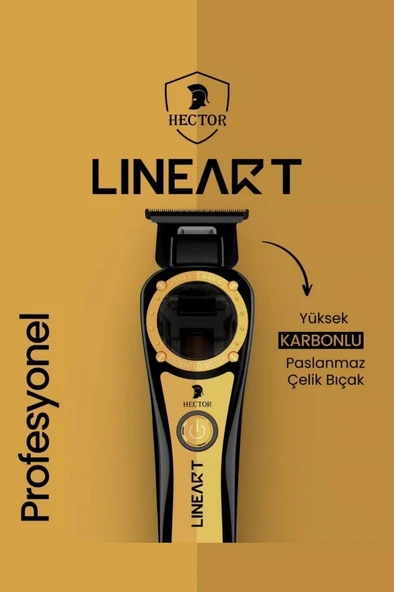 Hector Linear T Saç Sakal Sıfırlama ve Çizim Makinesi 11.200 RPM Gold-Siyah - 3