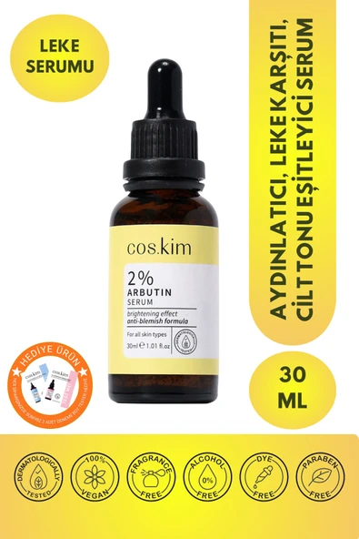 %2 Arbutin Cilt Tonu Eşitleyici Ve Aydınlatıcı Cilt Bakım Serumu | 2% Arbutin Serum 30 ml