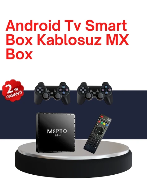 Retro Oyun Konsollu Akıllı Android TV Kutusu ürün görseli 1