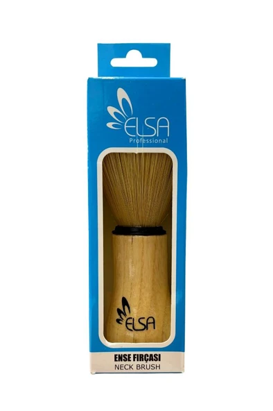 ELSA Premium Büyük Boy Ense Fırçası Açık Renk Ahşap Sap 16 cm - 2