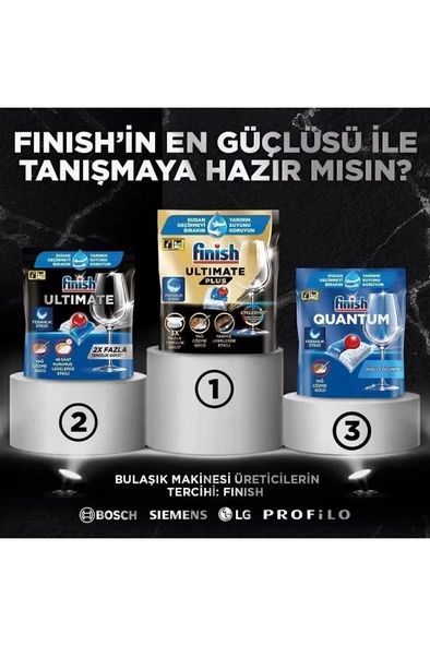 Finish Ultimate Hepsi Bir Arada 170 Kapsül Bulaşık Makinesi Deterjanı Tableti - 8