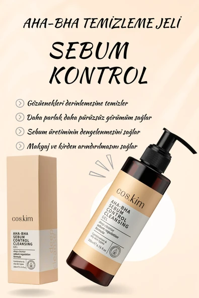 Aha & Bha Içeren Sebum Dengeleyici Gözenek Arındırıcı Temizleme Jeli 200 ml | Karma - Yağlı Ciltler - 3