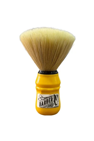 Emre Fırça Plastik Saplı Premium Sentetik Sakal Fırçası Sarı