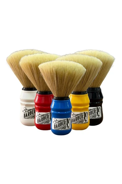 Emre Fırça Plastik Saplı Premium Sentetik Sakal Fırçası Kırmızı - 3