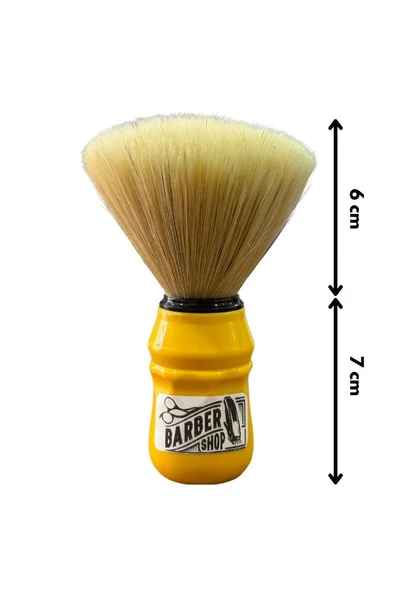 Emre Fırça Plastik Saplı Premium Sentetik Sakal Fırçası Sarı - 2