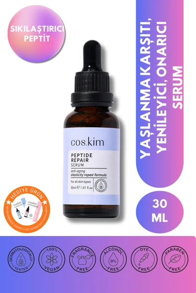 Peptit Içeren Onarıcı - Kırışıklık Ve Yaşlanma Karşıtı Cilt Bakım Serumu 30 ml