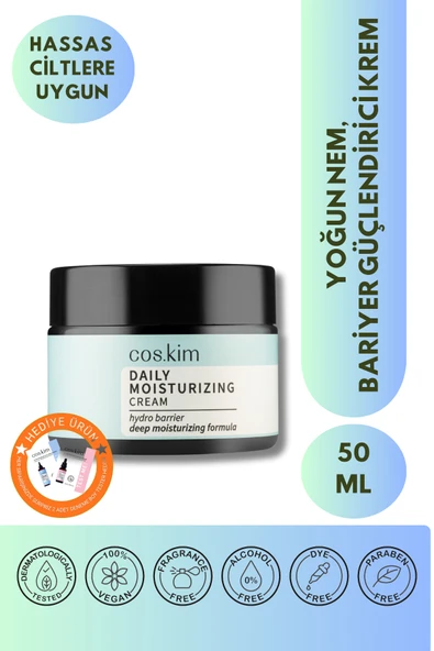 Yoğun Nemlendirici ve Bariyer Güçlendirici Günlük Bakım Kremi | Daily Moisturising Cream 50ml