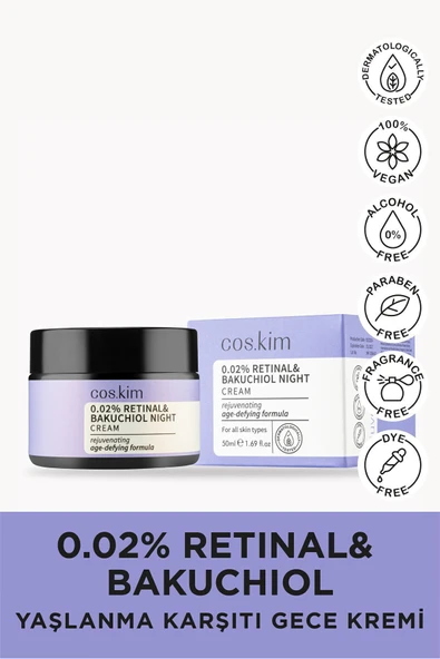 Retinal & Bakuchiol Yaşlanma Karşıtı Gece Kremi | Retinal & Bakuchiol Night Cream 50ml - 2