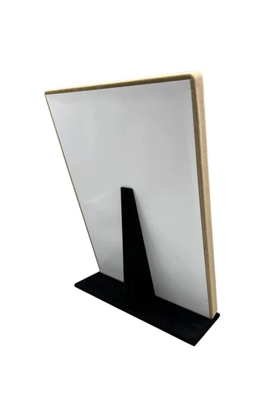 Süet Kumaş Tırnaklı Siyah Renk 34/24 Cm Stand - Resim 3
