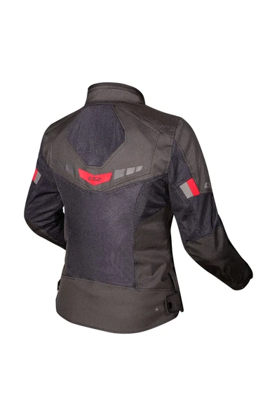 LS2 BLADE AIR KADIN MONT SİYAH-KIRMIZI - Resim 2