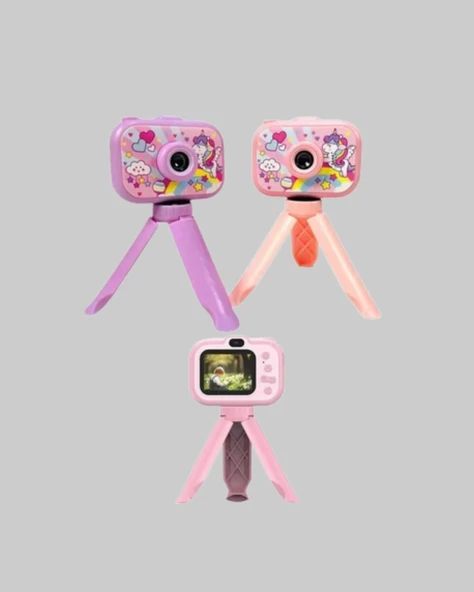 Kreatif Vlog Kamerası – 3-12 Yaş İçin Güvenli ve Renkli Tasarım - Resim 3