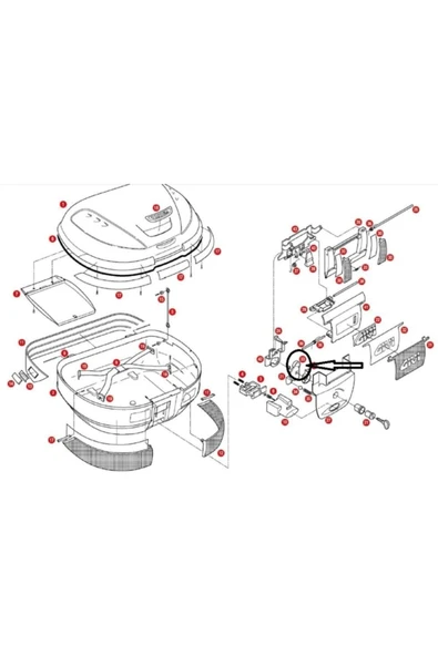 Givi Z628 Çanta Kilit Mekanızması Tutucu Sac E52 ürün görseli