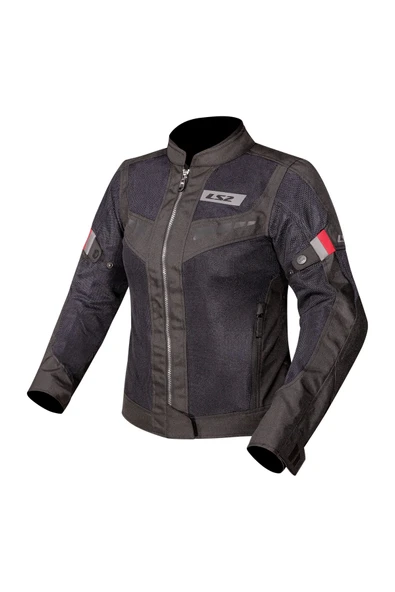 LS2 BLADE AIR KADIN MONT SİYAH-KIRMIZI ürün görseli 1