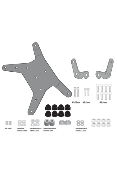 Givi Gıvı D7711kıt Ktm390adventure (20)-790 Adventure (19-20)-790 Adventure R (19-20) Rüzgar Siperlik Bağ ürün görseli