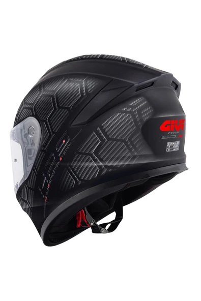 Givi 50.X SNAKE MAT KARBON KASK - Resim 3