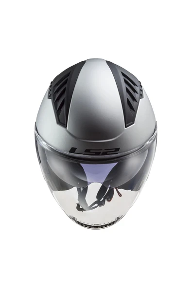 LS2 Copter 2 Mat Gri Kask - Resim 2