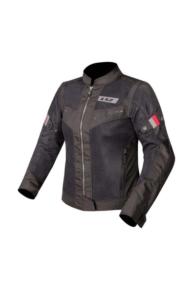 LS2 BLADE AIR YAZLIK KADIN MONT SİYAH - KIRMIZI ürün görseli 1