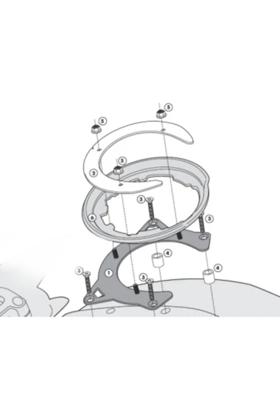 Givi Gıvı Bf09 Depoüstü Çanta Aparatı (ducatı) Uyumlu - Resim 2