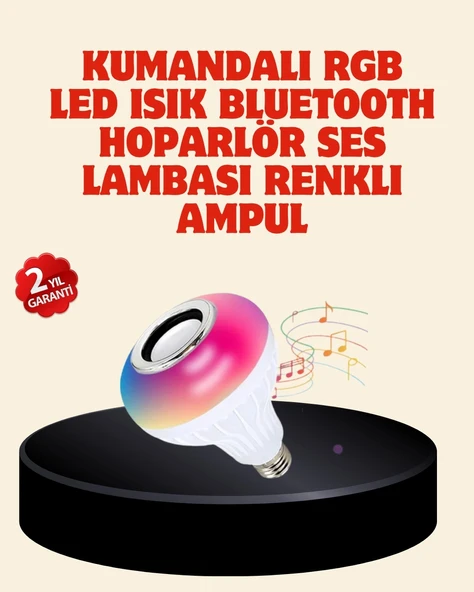Bluetooth Bağlantılı RGB LED Ampul – Şık ve Fonksiyonel ürün görseli