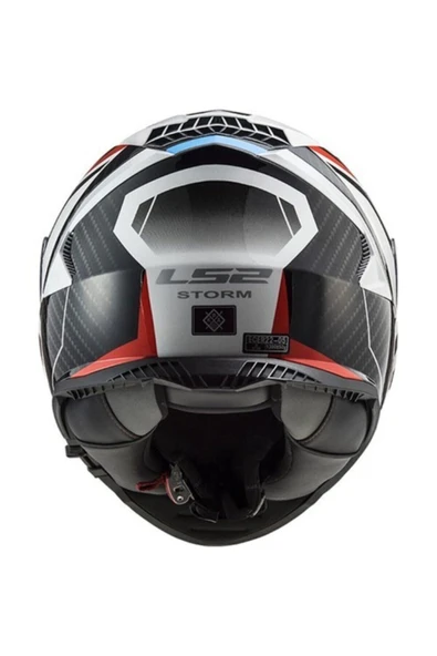LS2 Storm 2 Racer Mavi-kırmızı Motosiklet Kaskı - Resim 2