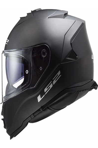 LS2 Storm 2 Mat Siyah Kask - Resim 2