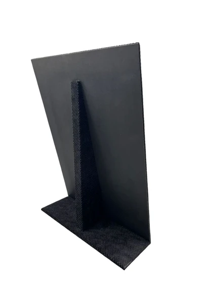 Keten Kumaş Siyah Renk 35/25 Cm Ayaklı Tırnaklı Tesbih Yüzük Kombin Sergileme Standı - 5