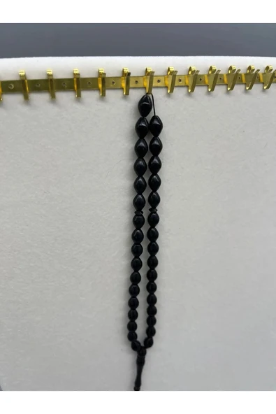 Metal Malzeme Sarı Renk Bir Metre 92 Adet Kancalı Tesbih&Takı Sergileme Askısı ürün görseli