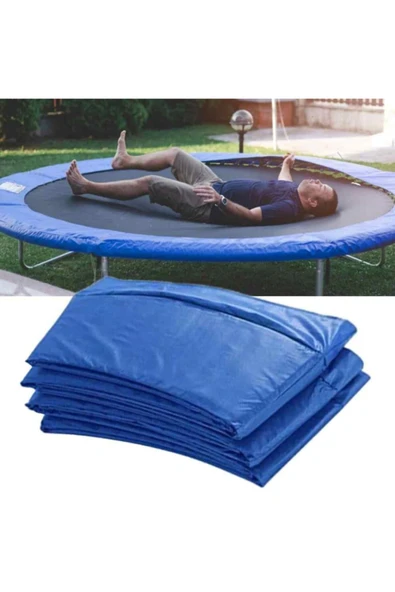 HEPİTOP Büyük Boy File Korumalı 244 Cm Trambolin Outdoor Bahçe Tipi Güvenlik Fileli 8 Ft Trambolin - 3